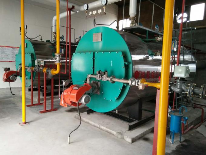Drei Durchlauf-industrieller Dampfkessel-gasbeheiztwarmwasserspeicher für Pharmaindustrie